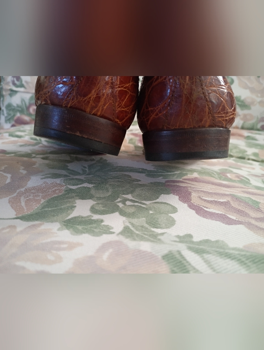 ❤️HENRI BENDEL ITALY REAL CROCODILE FLATS SHOES SZ 38 8 - Picture 5 of 6